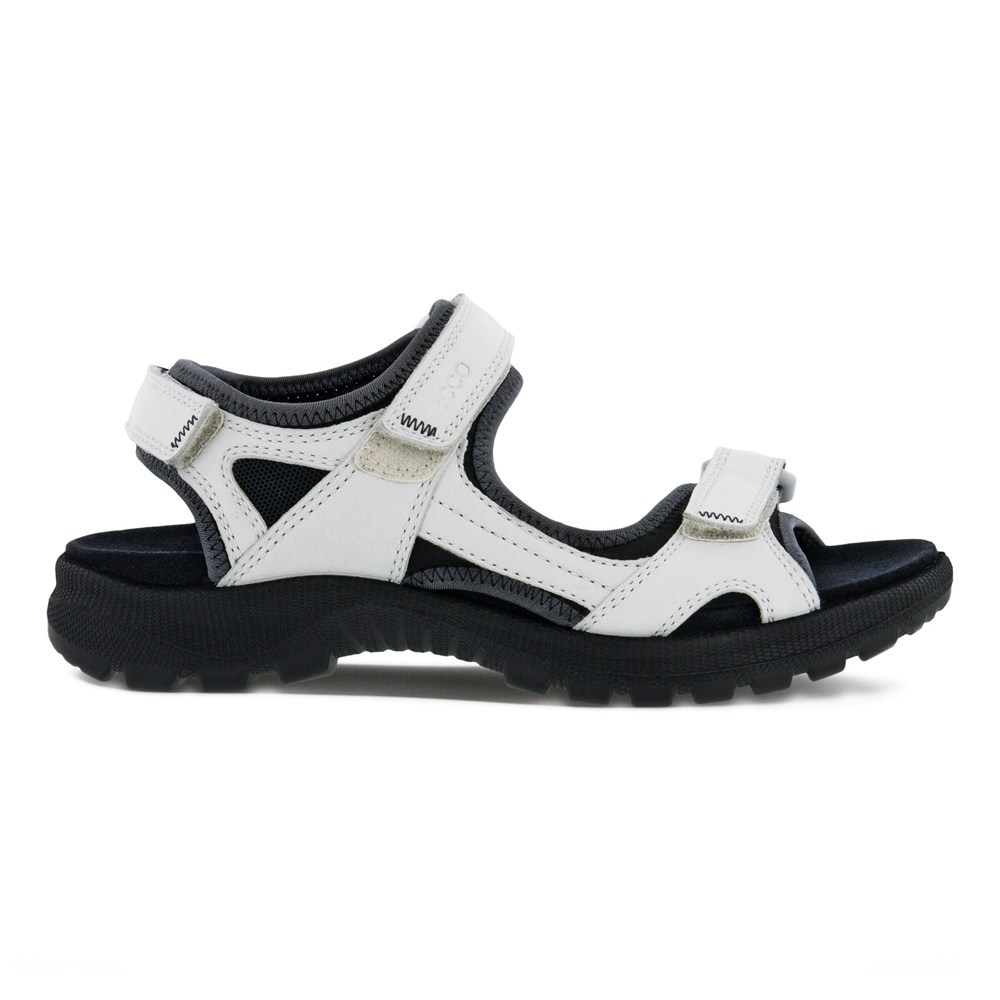 ECCO Womens Sandals White/Black - Onroads - NAG-103276